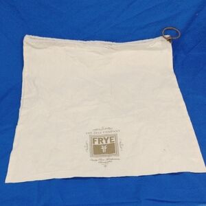 Frye White Dust Bag
